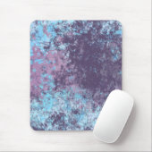 Blau, Rosa und Lila Marmor Abstrakt Mousepad (Mit Mouse)