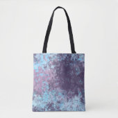 Blau, Rosa und Lila Marmor Abstrakt Tasche (Vorderseite)