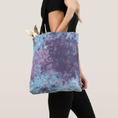 Blau, Rosa und Lila Marmor Abstrakt Tasche (Von Nahem)
