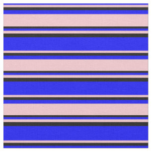 Blau, Rosa und Schwarz Stoff