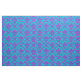 Blau-Rosa- und Türkisblau-Damaskus Stoff (Yard (91,4 cm))