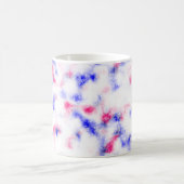 Blau Rosa und Weiß Marmormuster Kaffeetasse (Mittel)