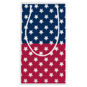 Blau-Rot-Block mit weißen Sternen Kleine Geschenktüte (Vorderseite)