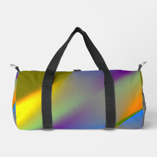 Blau rot gelb grün abstraktes Muster orangpurpur Duffle Bag