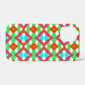 Blau, rot-grüner Frühling/Osterdiamant Case-Mate iPhone Hülle (Rückseite (Horizontal))