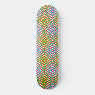 Blau, rot und grün Frühjahr/Osterdiamant Skateboard