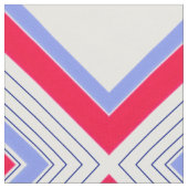 Blau-Rot und Weiß Moderne Druckstoffe Stoff (Nahaufnahme)