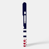 Blau | Rot | Weiße Wasserpfeifen und Anker Case-Mate iPhone Hülle (Rückseite / Links)