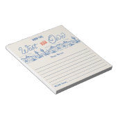 Blau rot Wie der Westen war eine Kapsel Notizblock (angewinkelt)