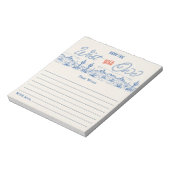 Blau rot Wie der Westen war eine Kapsel Notizblock (Rotiert)