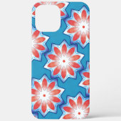 Blau Rot zehn Stuhl Sternkaleidoskop in weich glän Case-Mate iPhone Hülle (Rückseite)