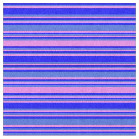 Blau, Royal Blau und Violett-Muster Stoff (Nahaufnahme)