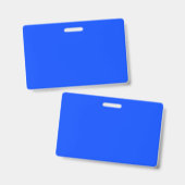 Blau (RYB) (Vollfarbe) Ausweis (Vorder- & Rückseite)