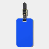 Blau (RYB) (Vollfarbe) Gepäckanhänger (Vorderseite vertikal)