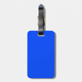 Blau (RYB) (Vollfarbe) Gepäckanhänger (Rückseite vertikal)