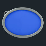 Blau (RYB) (Vollfarbe) Ovale Gürtelschnalle<br><div class="desc">Blau (RYB) (Vollfarbe)</div>