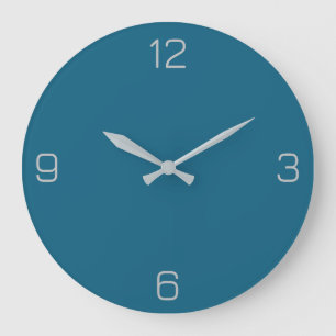 Blau Saphir 126180 Farbe, mit der Option Name hinz Große Wanduhr