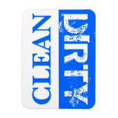 Blau, sauber und geschmackvoll eingerichtet magnet (Vertikal)