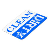 Blau, sauber und geschmackvoll eingerichtet magnet (Linke Seite)