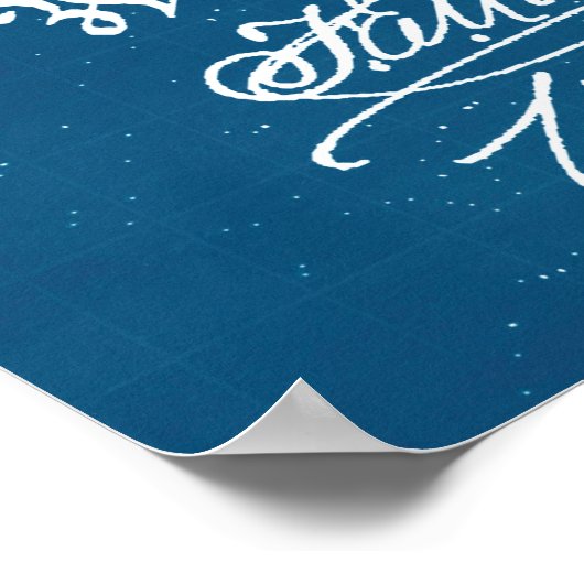 Blau | Saxophon - Patent Poster (Ecke)