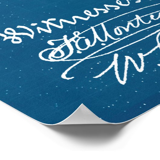 Blau | Saxophon - Patent Poster (Ecke)