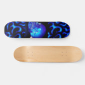Blau-Schädel Skateboard (Horizontal)