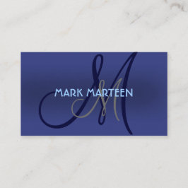 Blau schattiert einfache visitenkarte