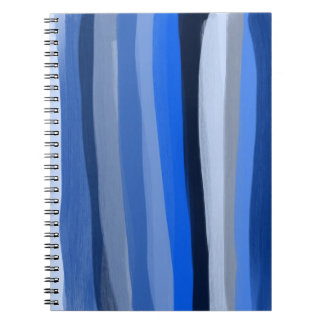 Blau schattiert Notizbuch Notizblock