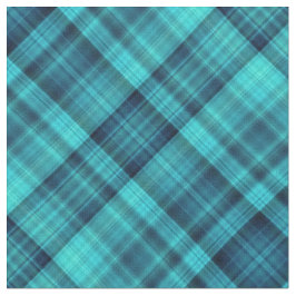Blau schattiert Tartan Stoff