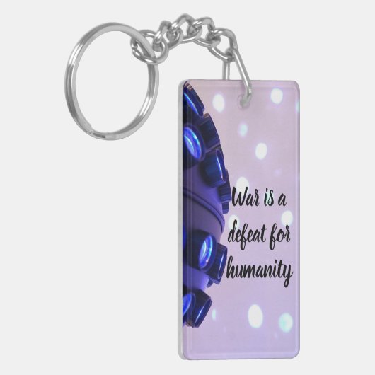 Blau Schlüsselanhänger (Vorderseite links)