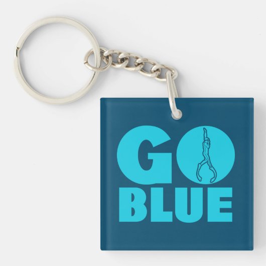 Blau Schlüsselanhänger (Vorderseite)