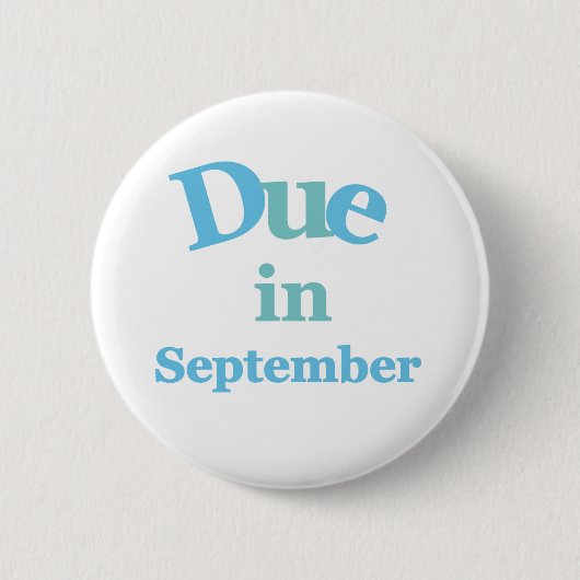 Blau-Schuld im September Button (Vorderseite)