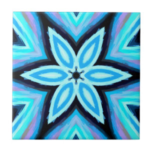 Blau-Schwarz-Farbmuster Fliese