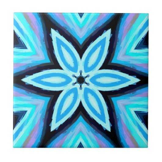 Blau-Schwarz-Farbmuster Fliese (Vorderseite)
