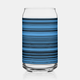 Blau Schwarz Gestreift Dosenglas