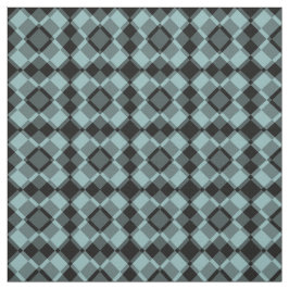 Blau Schwarz Karo Argyle-Muster Stoff