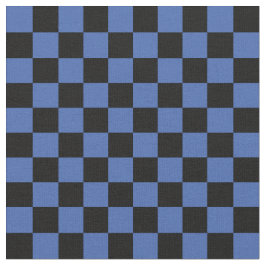 Blau-Schwarz Karo Stoff