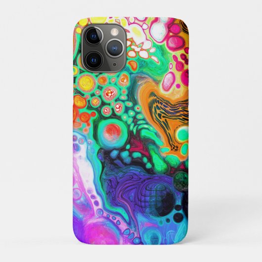 Blau, schwarz, Lila, gelb, farbig Case-Mate iPhone Hülle (Rückseite)