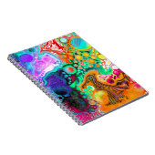 Blau, schwarz, Lila, gelb, farbig Notizblock (Rechte Seite)