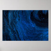 Blau-Schwarz-Malerei Poster (Vorne)