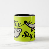 Blau/Schwarz/Tasse für Sly-fox Zweifarbige Tasse (Mittel)