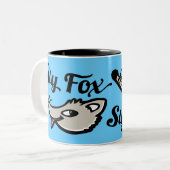 Blau/Schwarz/Tasse für Sly-fox Zweifarbige Tasse (Vorderseite Links)