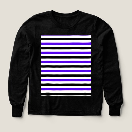 Blau Schwarz und weiß gestreift (Design Vorderseite)