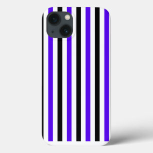 Blau Schwarz und weiß gestreift Case-Mate iPhone Hülle