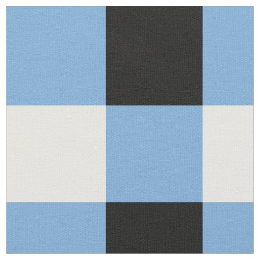 Blau, Schwarz und Weiß - Muster Stoff (Nahaufnahme)