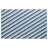 Blau, Schwarz und Weiß Streifen Stoff (Yard (91,4 cm))
