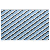Blau, Schwarz und Weiß Streifen Stoff (Yard (91,4 cm))
