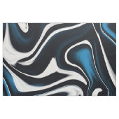 Blau, Schwarz und Weiß-Wirbel Stoff (Fat Quarter (45,7 x 55,9 cm))