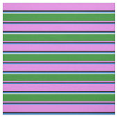 Blau, Schwarz, Violett, Waldgrün und Weiß Stoff (Muster)