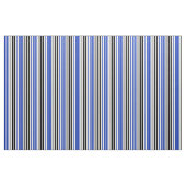 Blau Schwarz Weiß Streifen Muster Design  Stoff (Yard (91,4 cm))